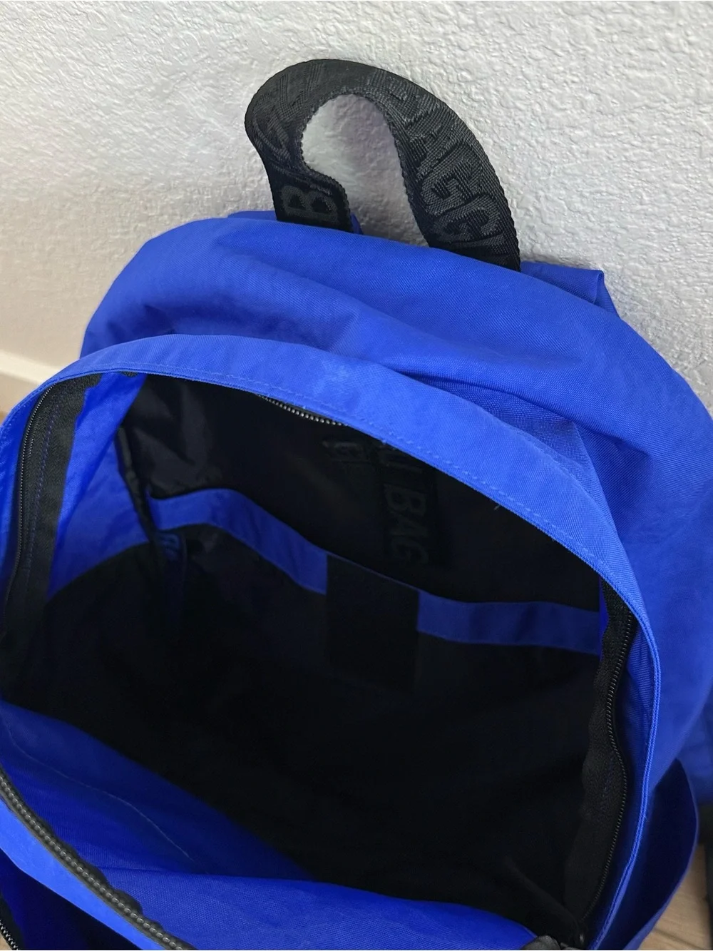 BAGGU Large Nylon Backpack Lapis Blue